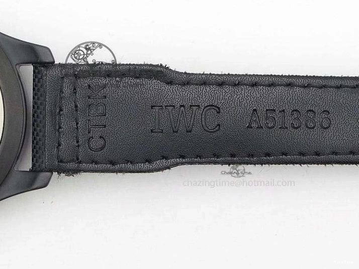 MIROTIME 0417 Durable Big Pilot 5019 Ceramic Case Black Dial Green Markers Asian 23J 7396